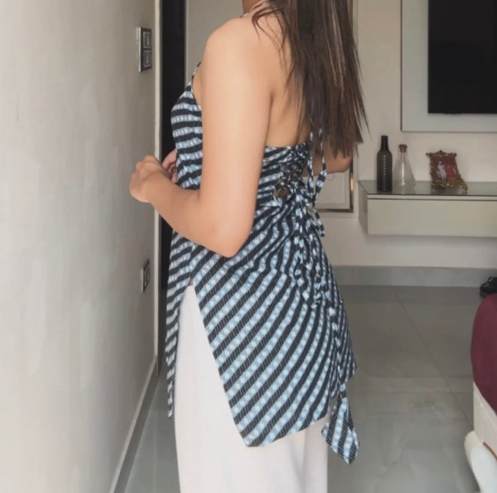 Halter Neck Short Kurti