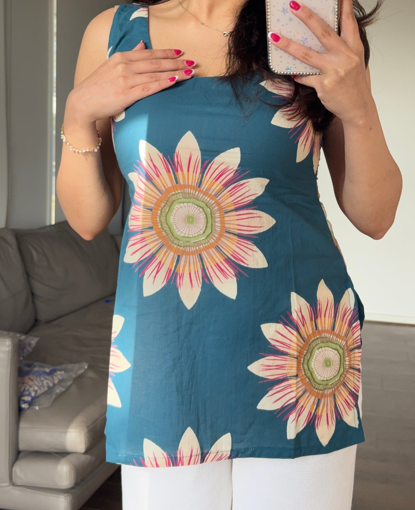 Backless Straight Kurti