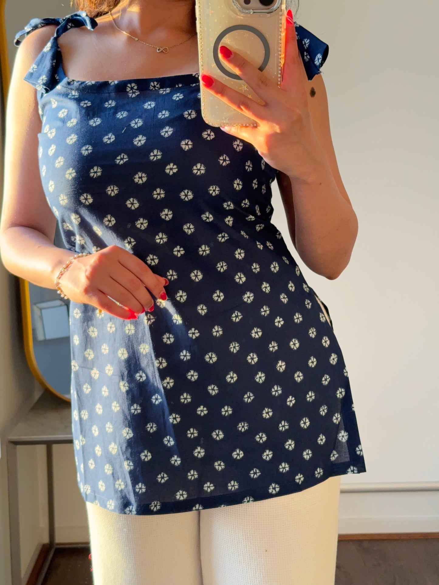 Tie Up Short Kurti