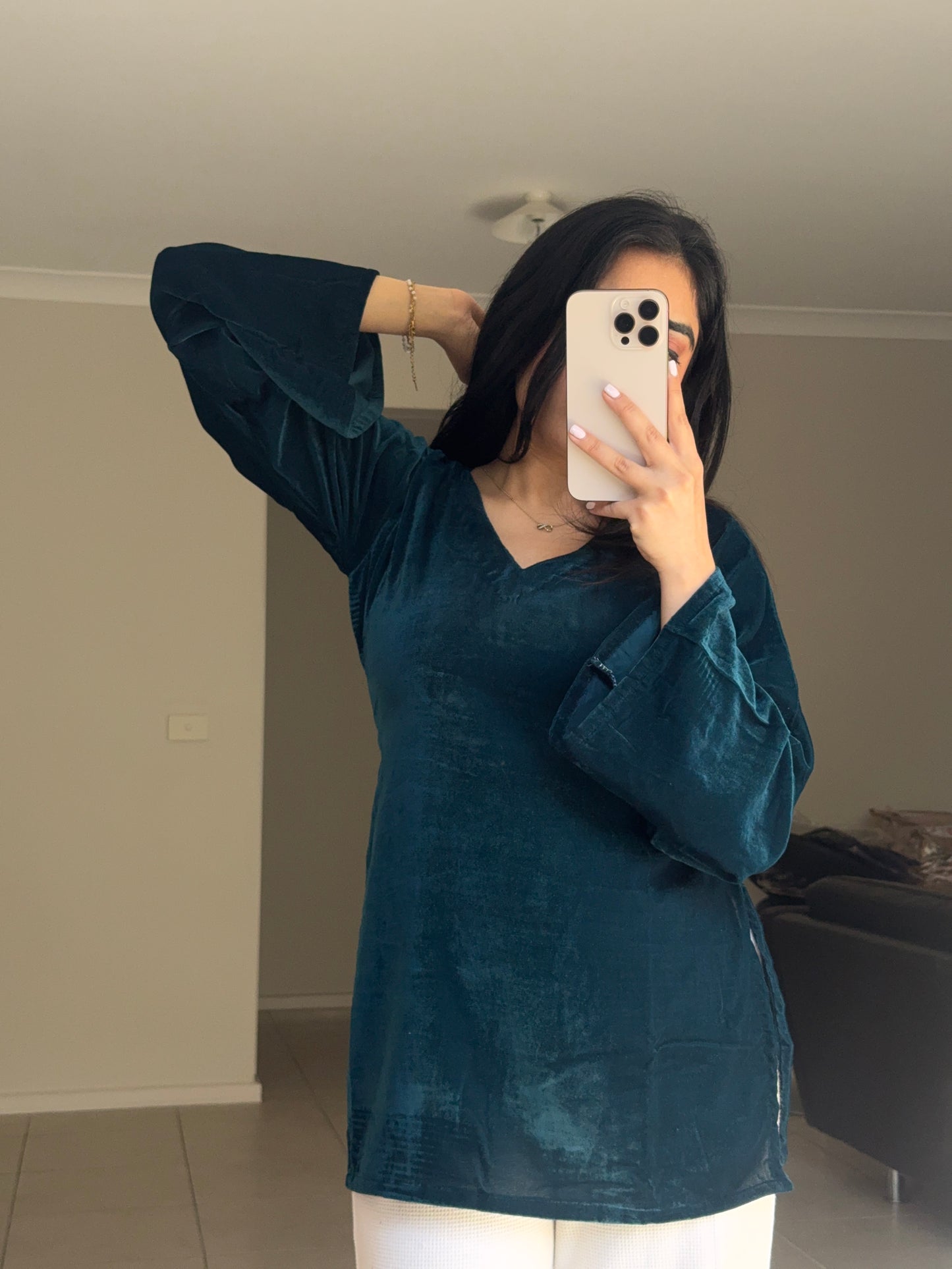 Velvet Short Kurti