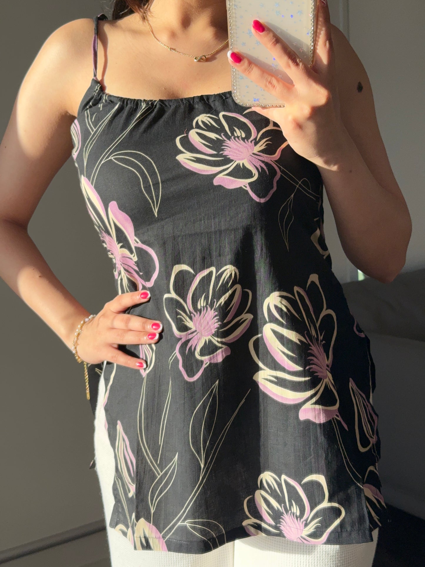 Tie Up Strap Short Kurti