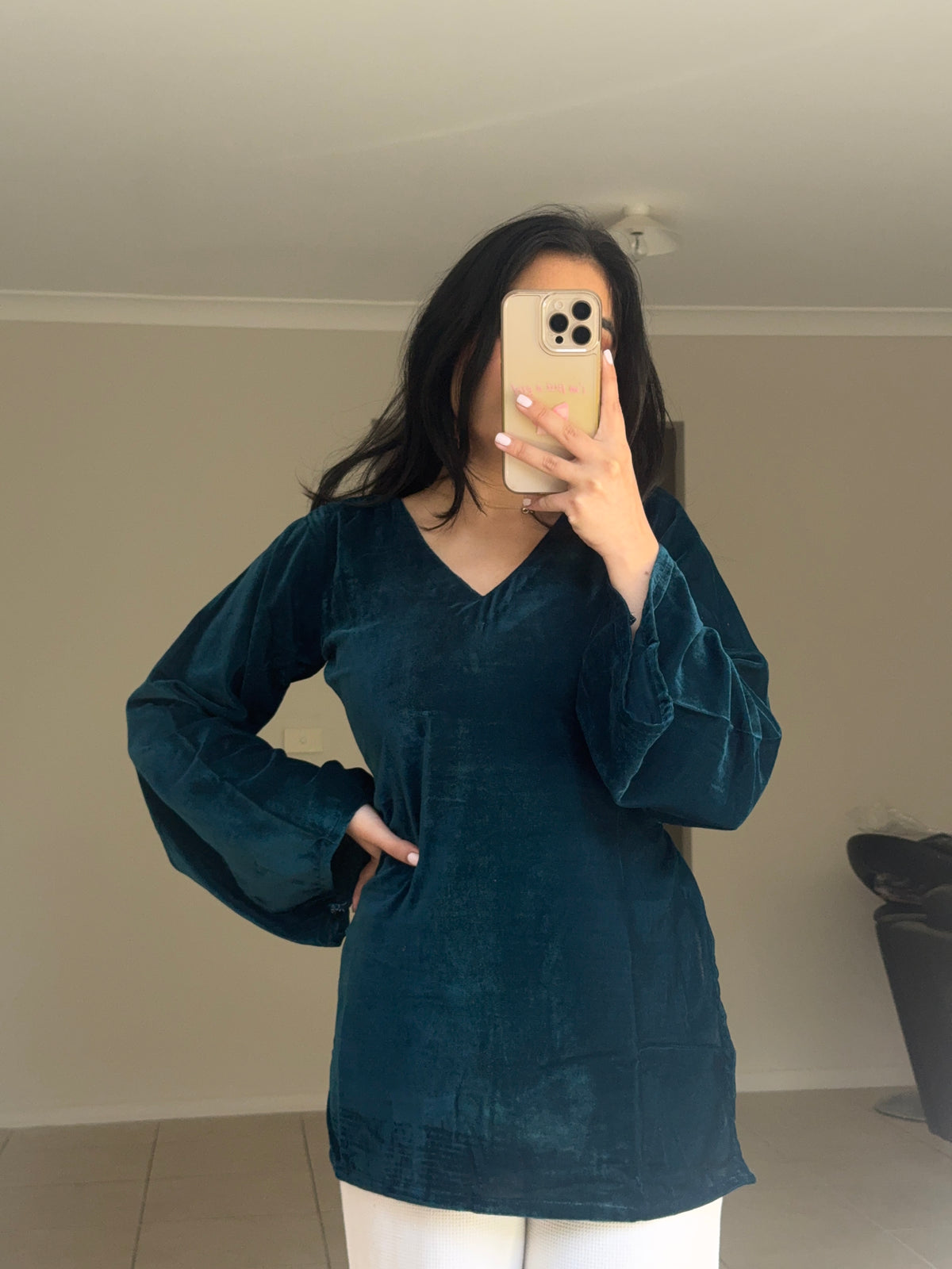 Velvet Short Kurti