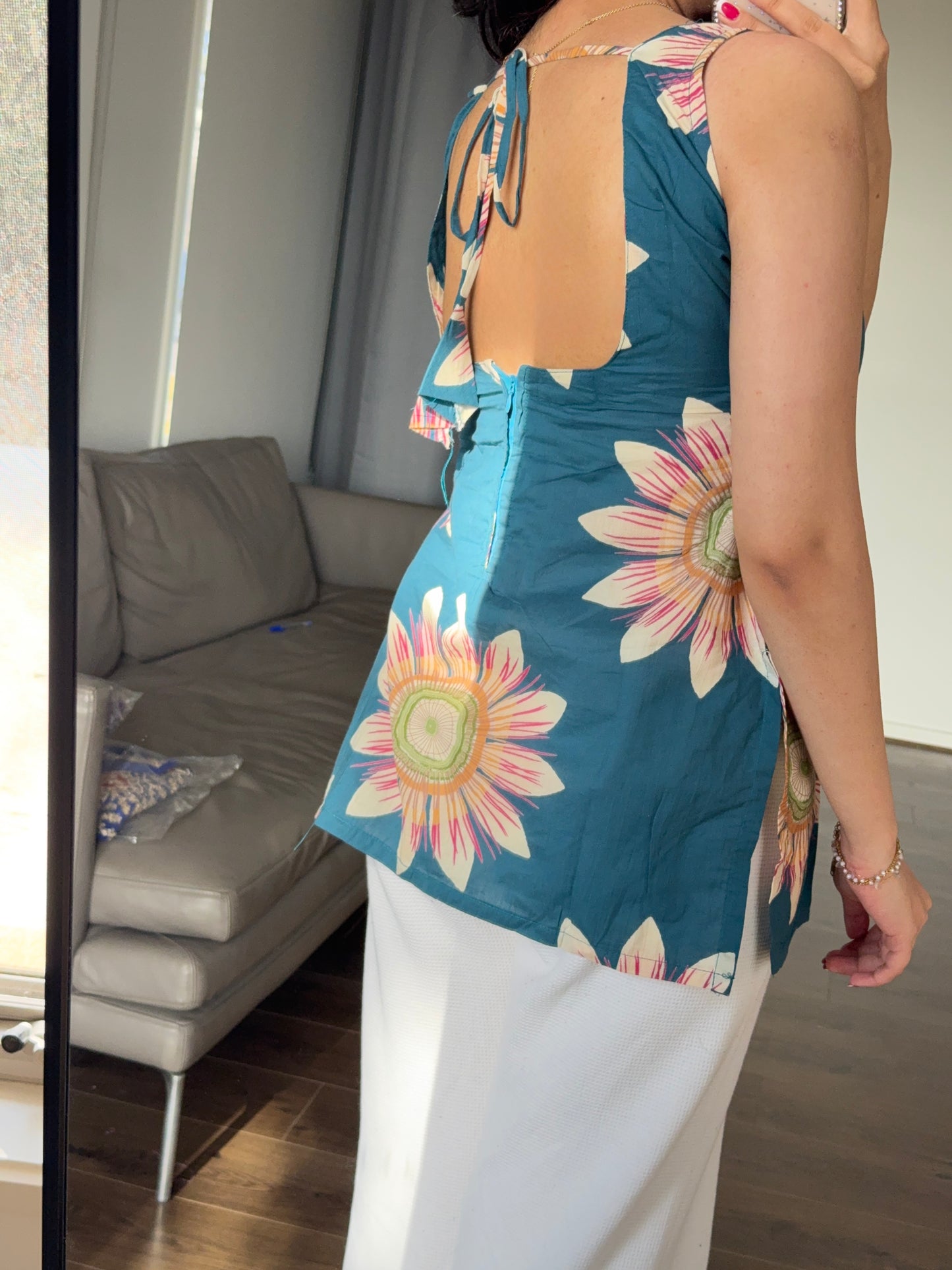 Backless Straight Kurti