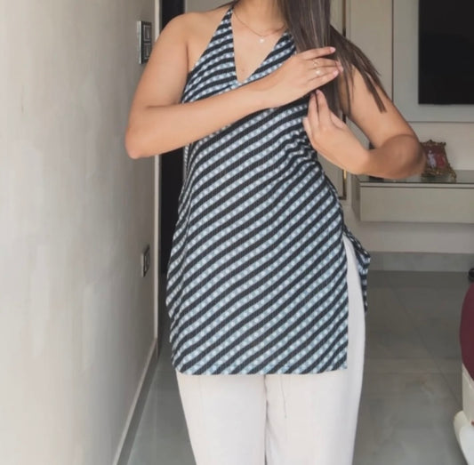 Halter Neck Short Kurti